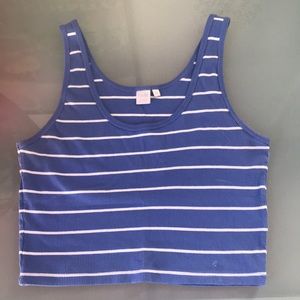 Light blue cropped tank